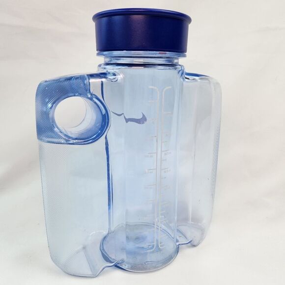 ☕️RARE Nike Clear & Blue Hydra-Ware 20oz Water Bottle - Picture 5 of 12